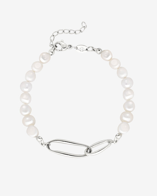 Fluidity Pearl Bracelet Silber
