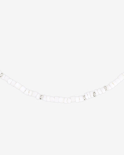 Puka Shell Necklace Silber