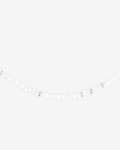 Puka Shell Necklace Silber