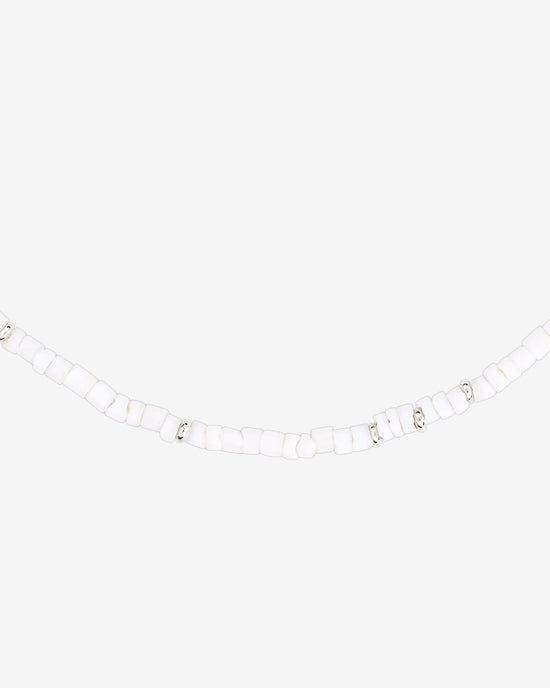 Puka Shell Necklace Silber