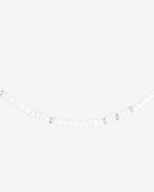 Puka Shell Necklace Silber