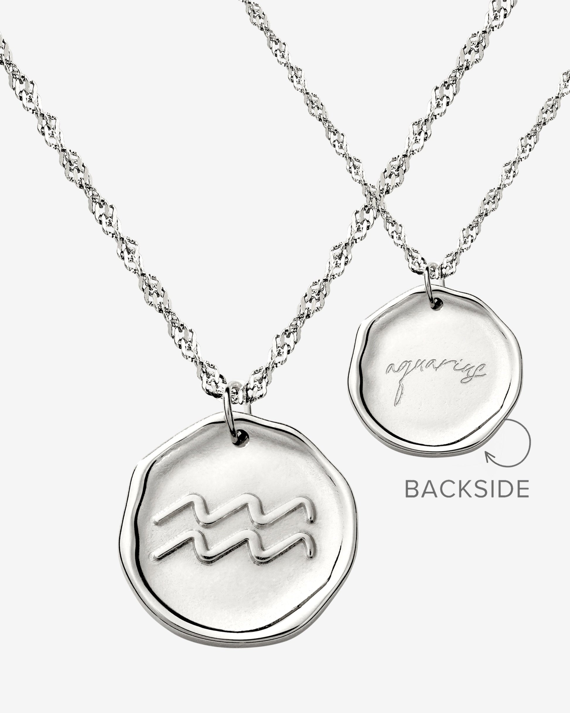 Zodiac Necklace Silber