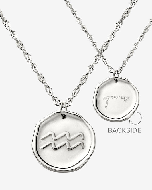 Zodiac Necklace Silber