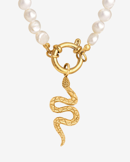 Lola Power Pearl Necklace Set Gold