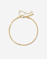 Squared Snake Chain Bracelet Gold