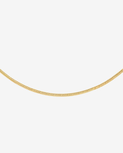Round Snake Necklace Gold