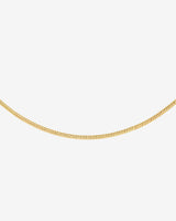 Round Snake Necklace Gold