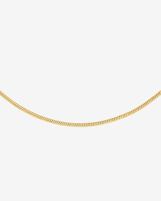 Round Snake Necklace Gold