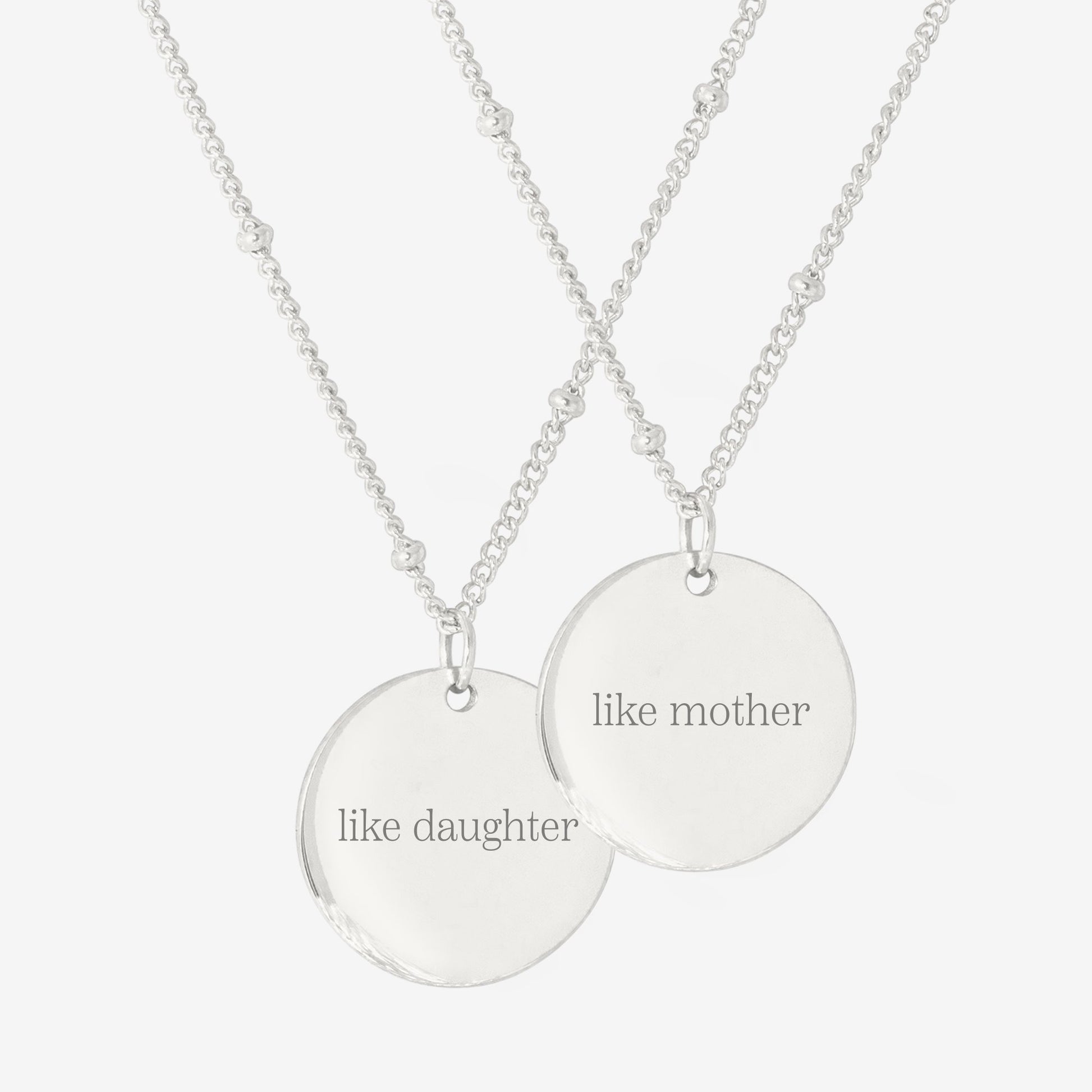 Mother & Daughter Necklace Bundle Silber