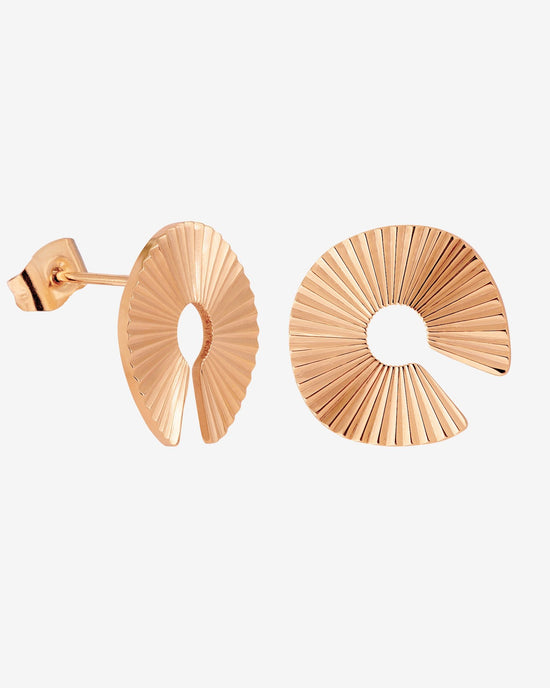 Sparkling Donut Studs Roségold