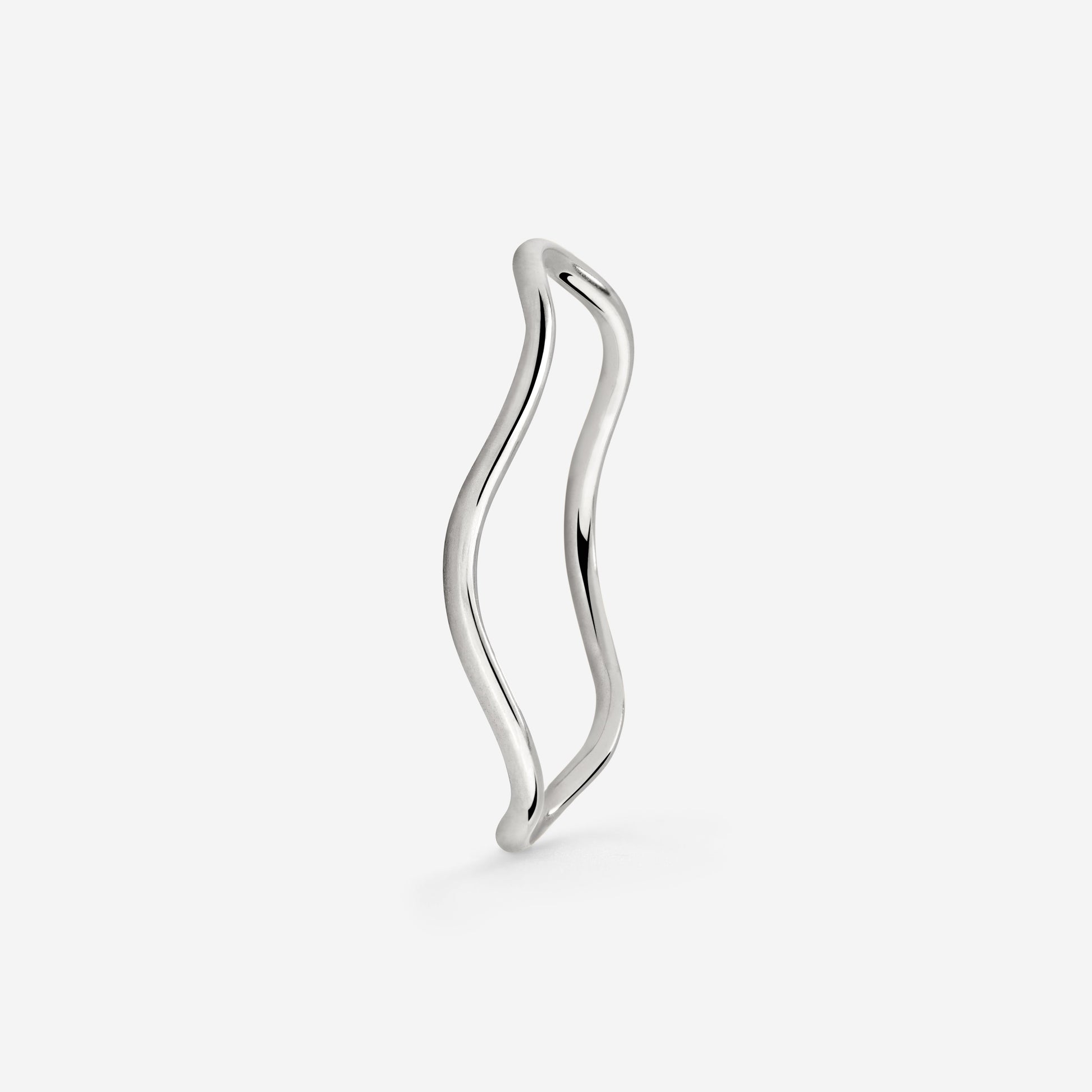 Slim Wave Ring Silber