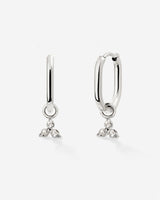 Rayos Oval Hoops Baby Silber