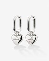 Amore Mio Oval Hoop Set Baby Silber