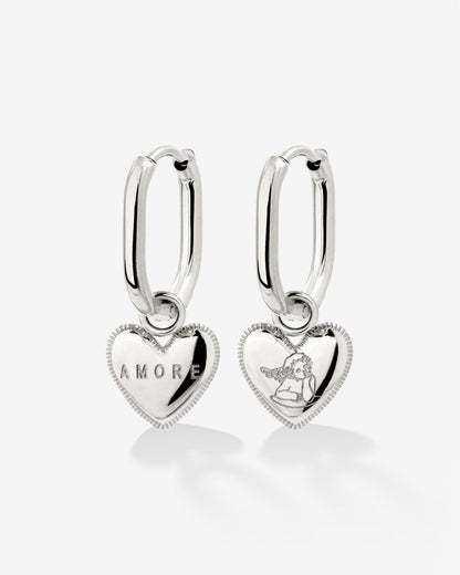 Amore Mio Oval Hoop Set Baby Silber