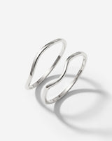 Skinny Dip Ring Duo Silber