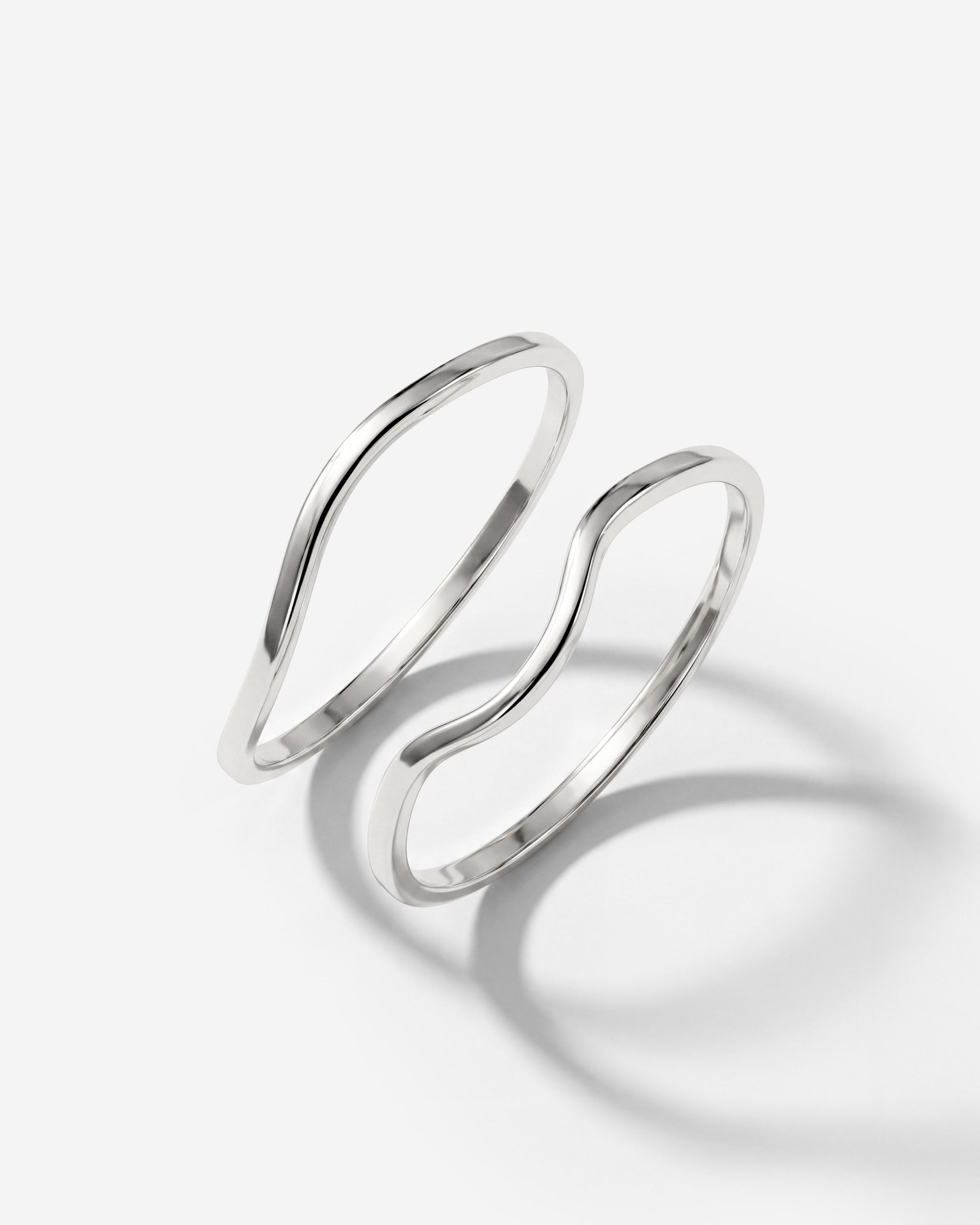 Skinny Dip Ring Duo Silber