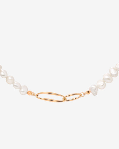 Fluidity Pearl Necklace Roségold