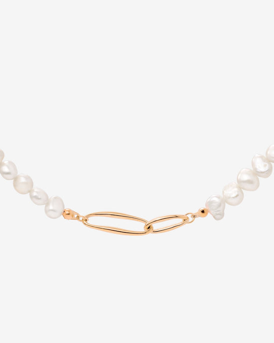 Fluidity Pearl Necklace Roségold