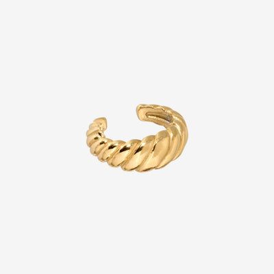 Towel Twist Ear Cuff Gold