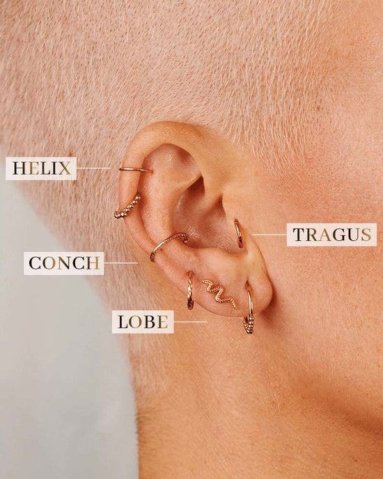 Snake Piercing Roségold