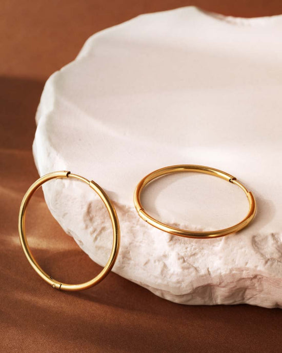 Extra Large Hoops Silber