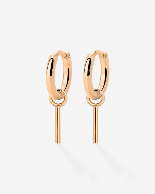 The Spine Hoop Set Baby Roségold