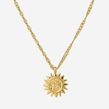 Free Sunny Swirl Necklace Gold