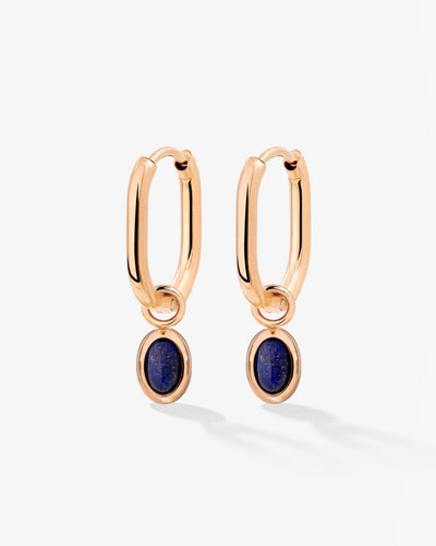 Blue Breeze Oval Hoop Set Baby Roségold