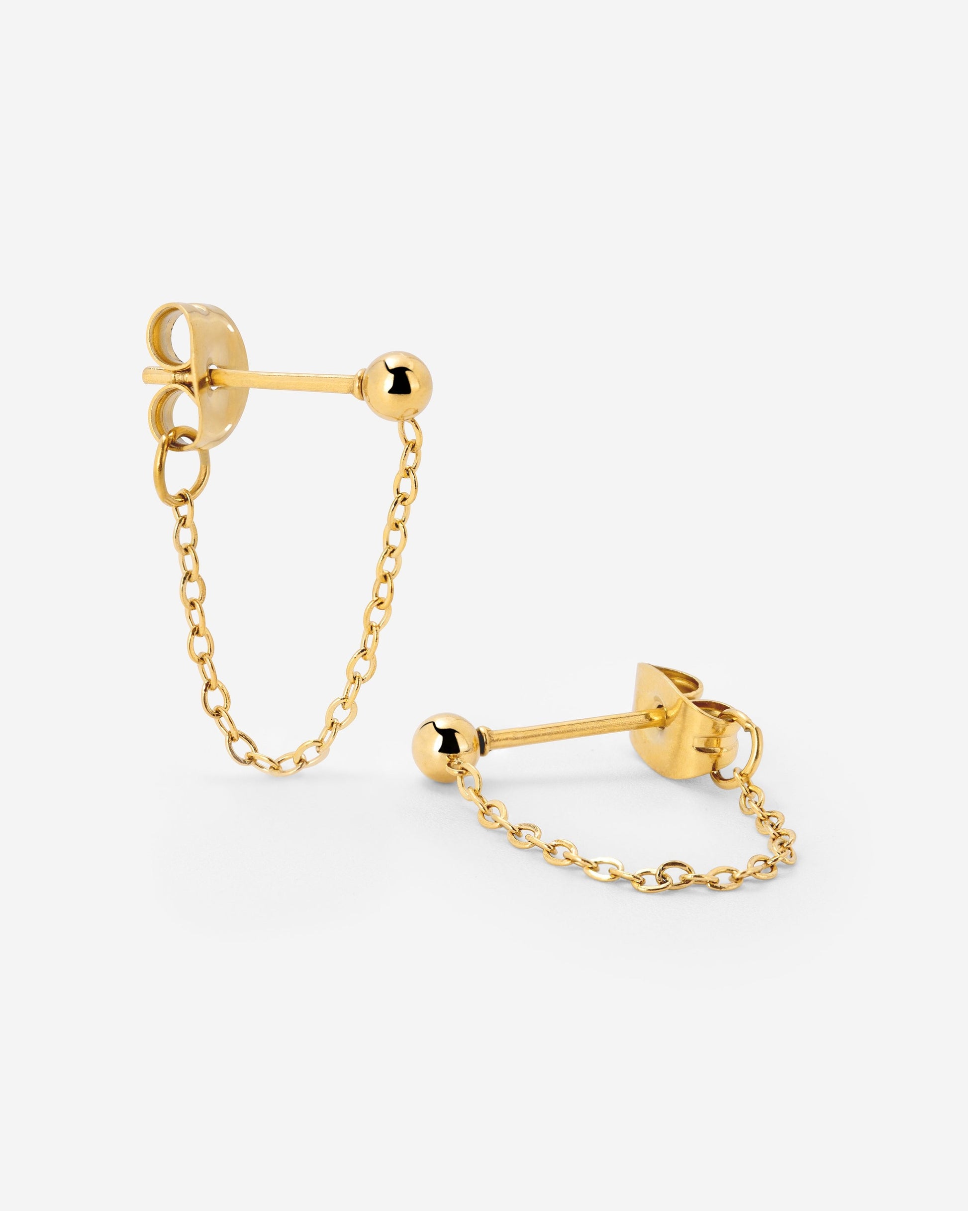 Chained Studs Gold