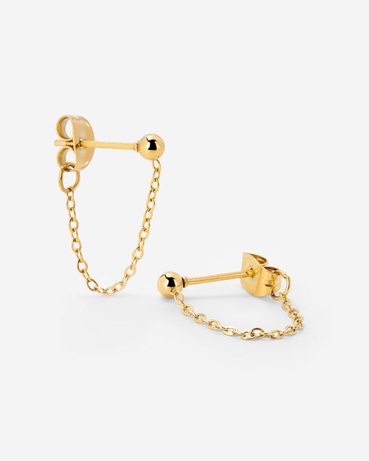 Chained Studs Gold