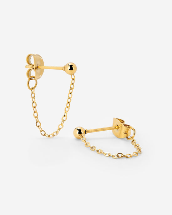 Chained Studs Gold