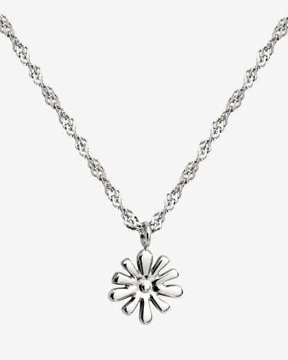 Flowery Necklace Silber