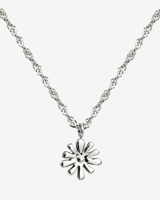 Flowery Necklace Silber