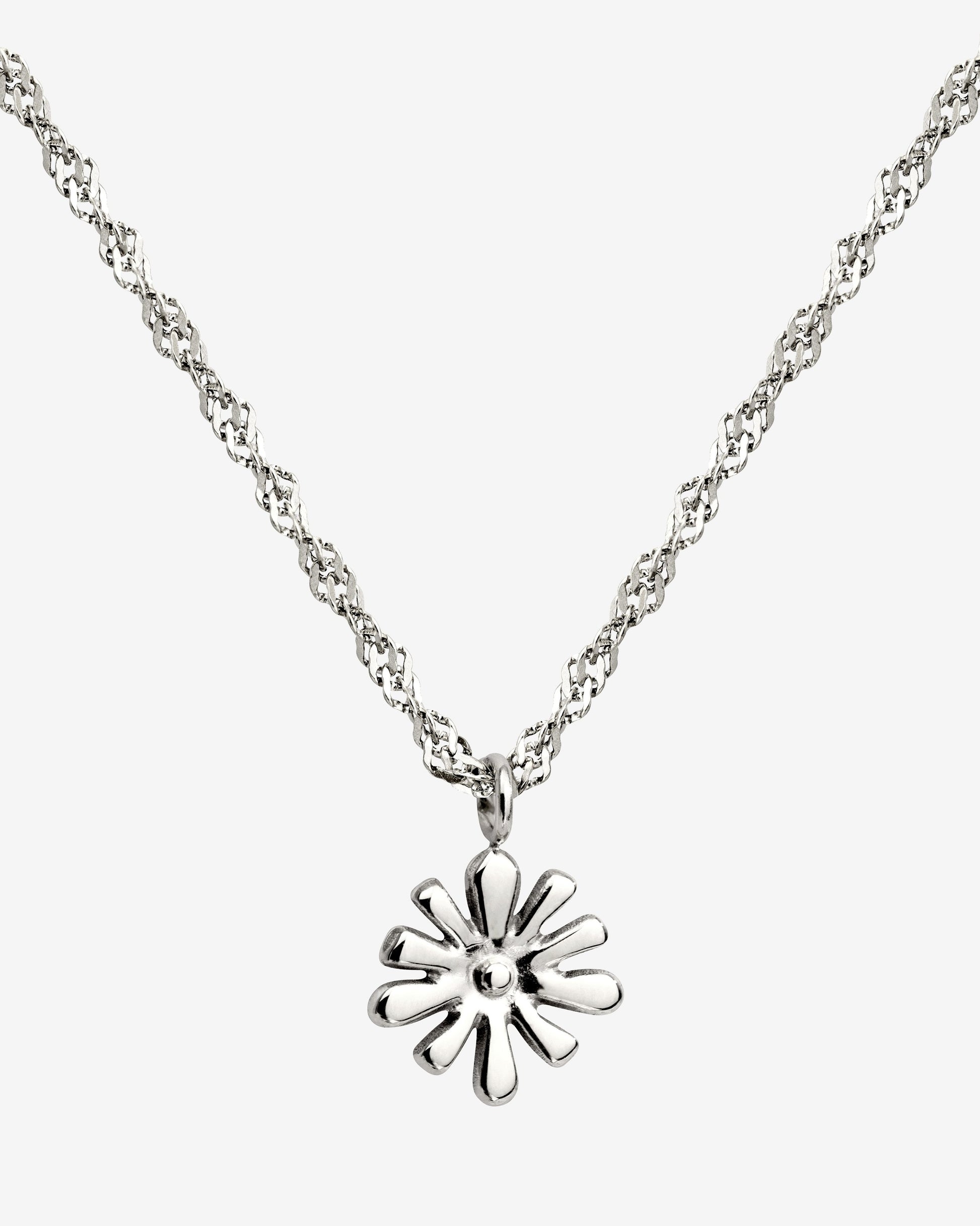 Flowery Necklace Silber