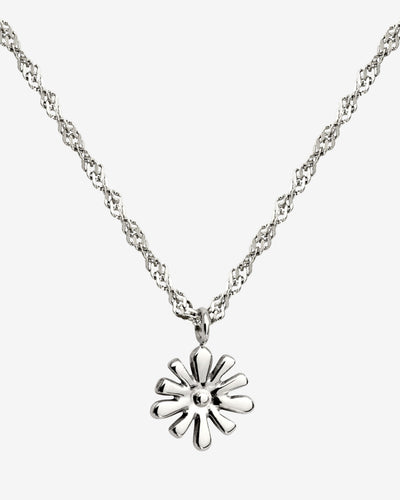 Flowery Necklace Silber