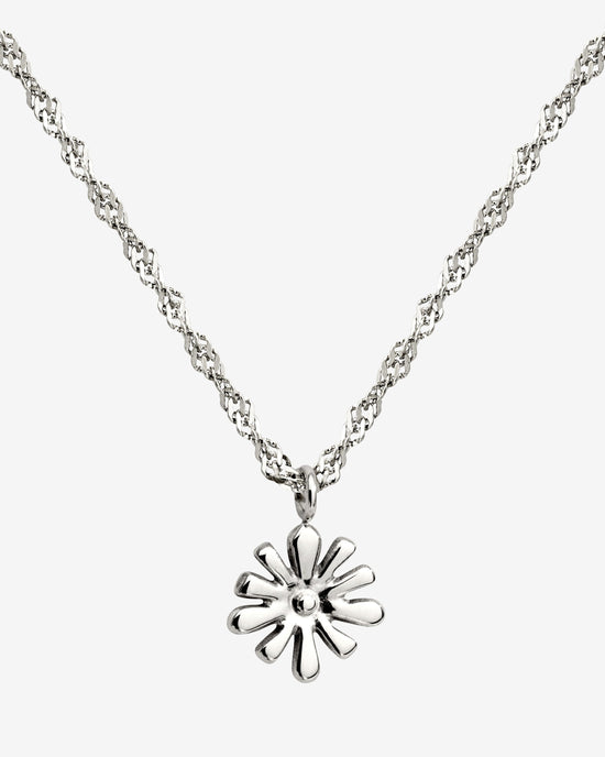 Flowery Necklace Silber