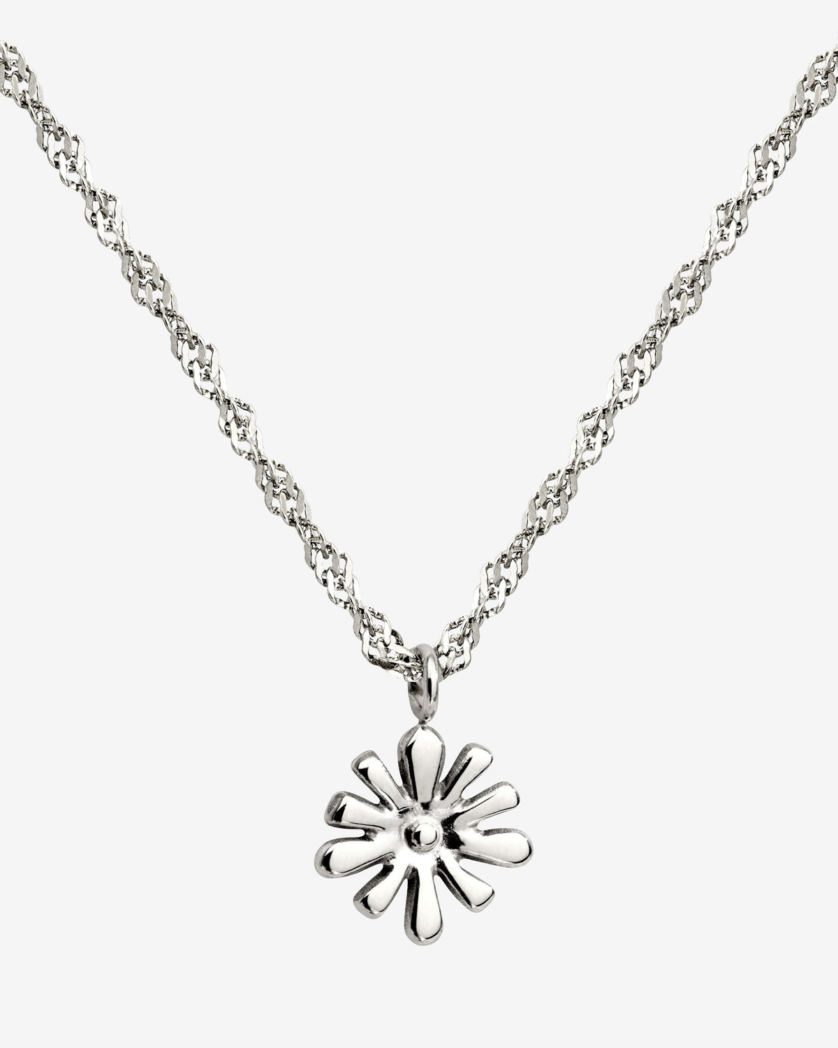 Flowery Necklace Silber