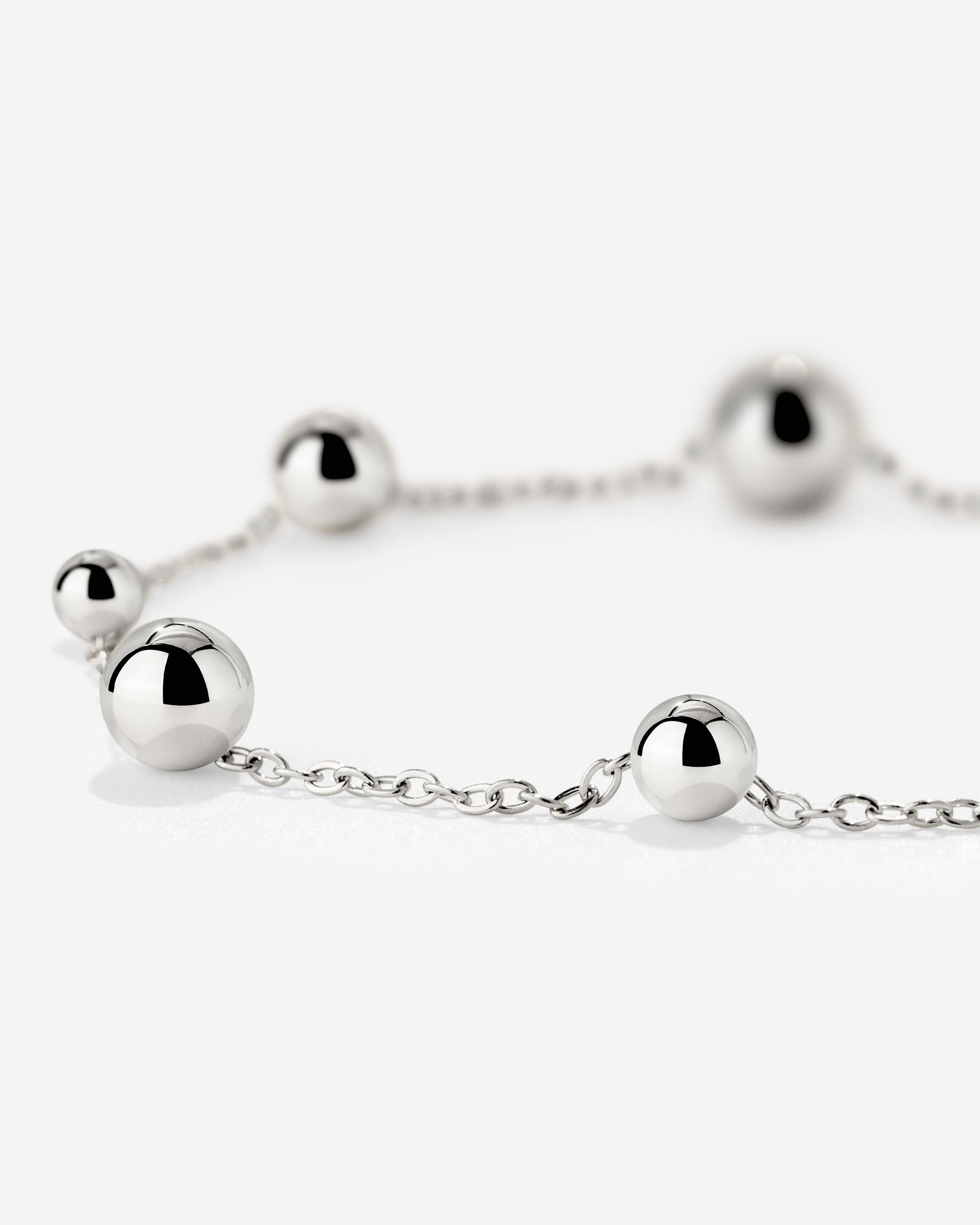 Infinite Beads Bracelet Silber
