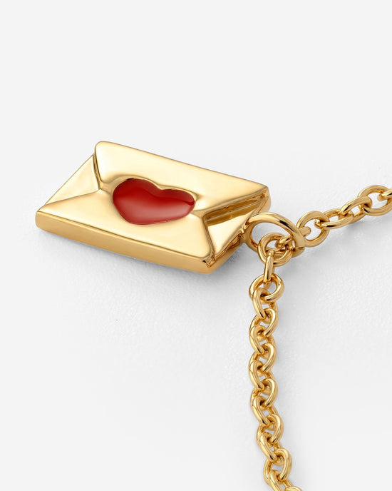 Love Letter Necklace Gold