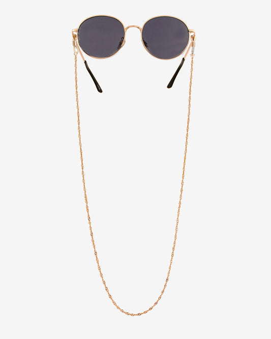 Curly Twist Sunglasses Chain Roségold