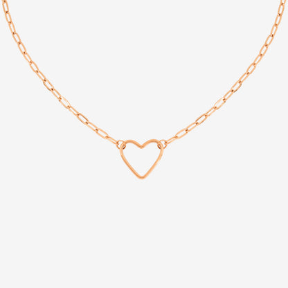 Loving Heart Necklace Roségold