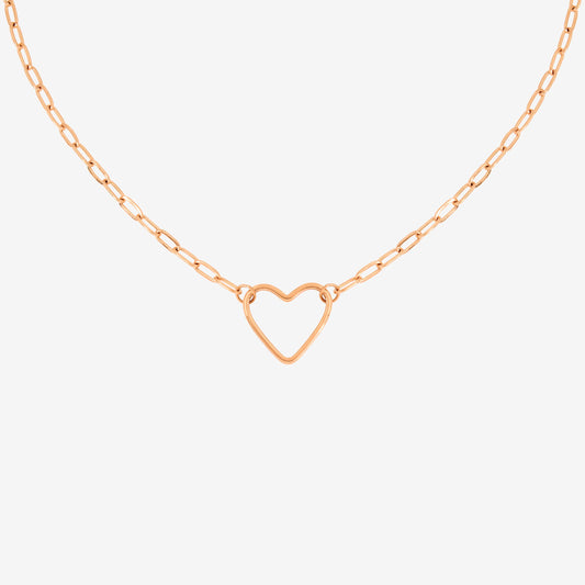 Loving Heart Necklace Roségold