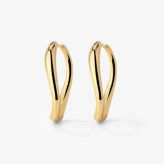 Timeless Oval Hoops Gold
