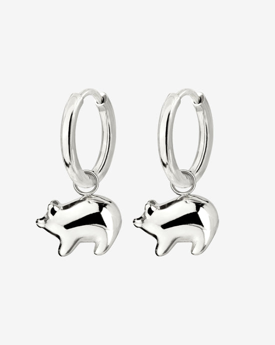 Piggy Hoop Set Small Silber