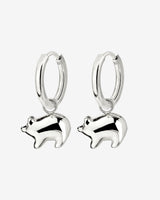 Piggy Hoop Set Small Argento
