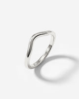Gentle Curve Ring Silber