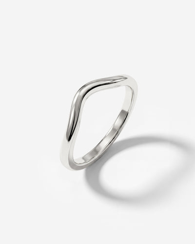 Gentle Curve Ring Silber