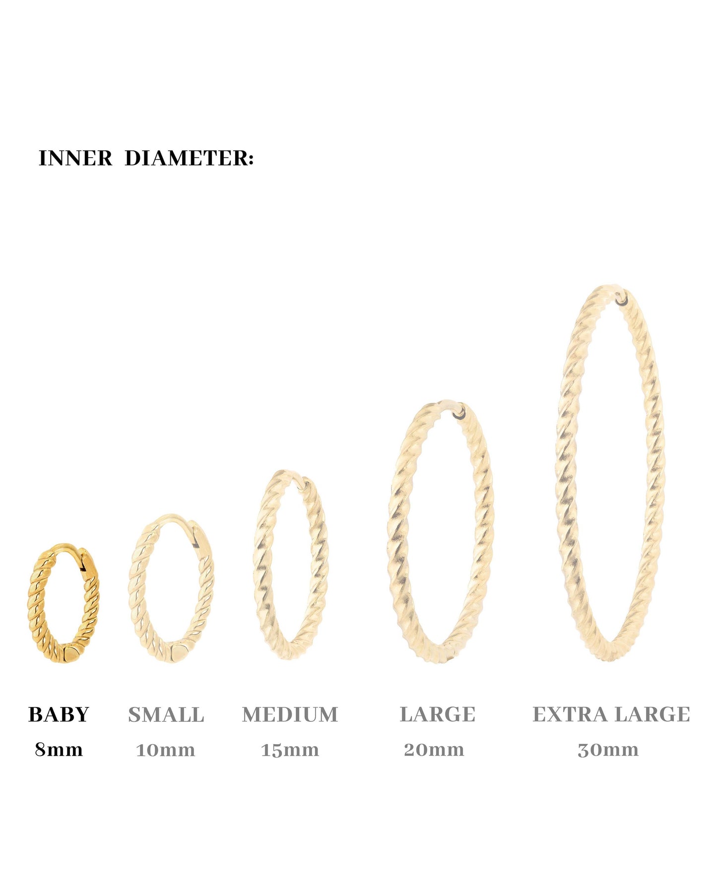 Twisted Hoop Set Baby
