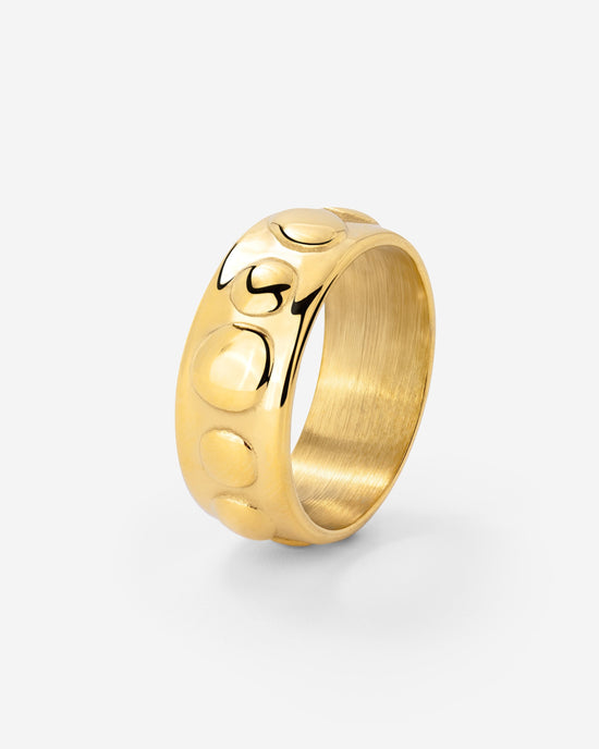 Boho Beads Ring Gold