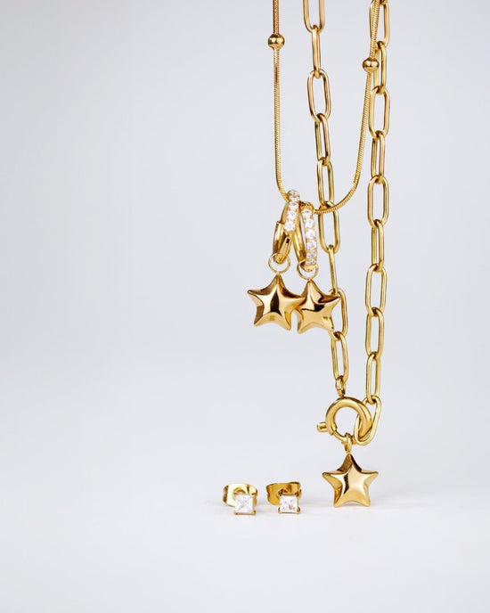 Nova Glimmer Hoop Set Small Gold